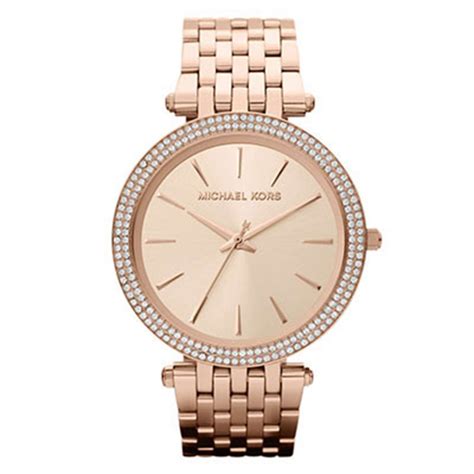 michael kors rose gold tone glitz watch|Michael Kors darci watch.